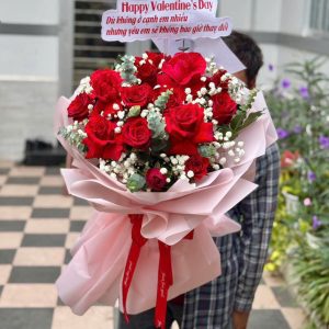 Hoa bó hồng đỏ ngày lễ HB915