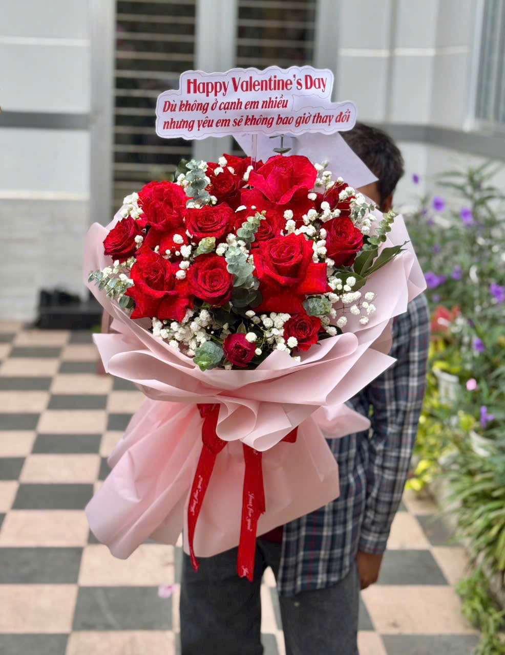 Hoa bó hồng đỏ ngày lễ HB915