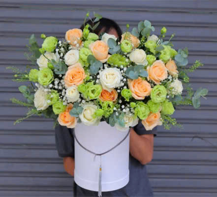 Giỏ hoa tươi ấm áp HG835